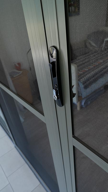 Door With Insect Mesh Screen