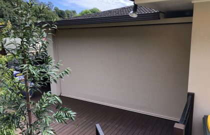 ziptrak outdoor patio blind in nambour